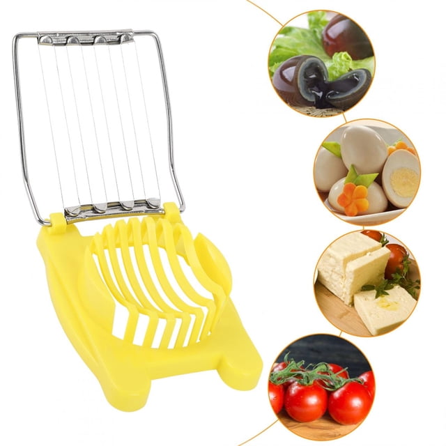 Cortador de fresas BuyWeek Multiusos Cortador de huevos Cortador de queso Acero inoxidable 10*8*3 cm