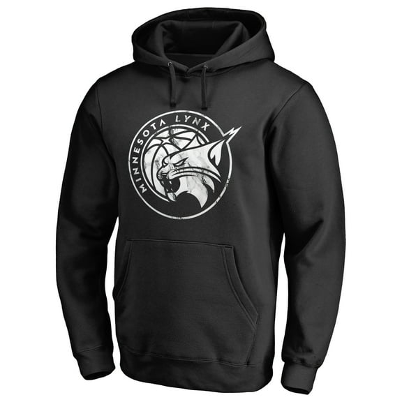 Men's Black Minnesota Lynx Marble Pullover Hoodie