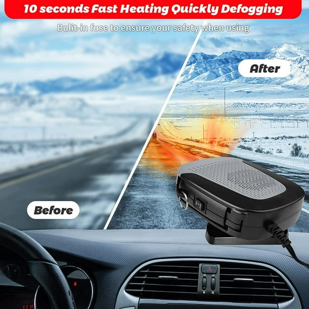 chauffage de voiture dégivreur chauffage de voiture ventilateur de voiture  chauffage rapide désembuage 12V-150W 