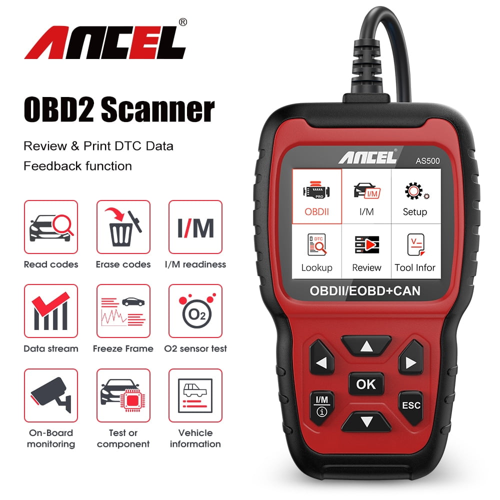 Ancel AS500 OBD2 Scanner Check Engine Light Automotive Auto Code Reader