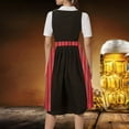 thumbnail image 4 of Landzoo One German Oktoberfest Women's Laced Half Apron Clothes Bavarian Traditional Dirndl Style Waist Tied Adjustable Party Outfit Cozy Stylish Basic Clothes, 4 of 8