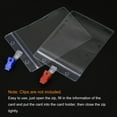 thumbnail image 5 of Uxcell Vertical ID Card Badge Holders with Resealable Zip 5.9"x4" 6Pcs, 5 of 5