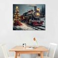 thumbnail image 2 of Orinice  Very Good Christmas Train Canvas Wall Art Joie De Vivre Wall Decor Canvas Picture Floral Artwork Painting for Living Room Bedroom Kitchen Home Office Wall   16x12in, 2 of 6