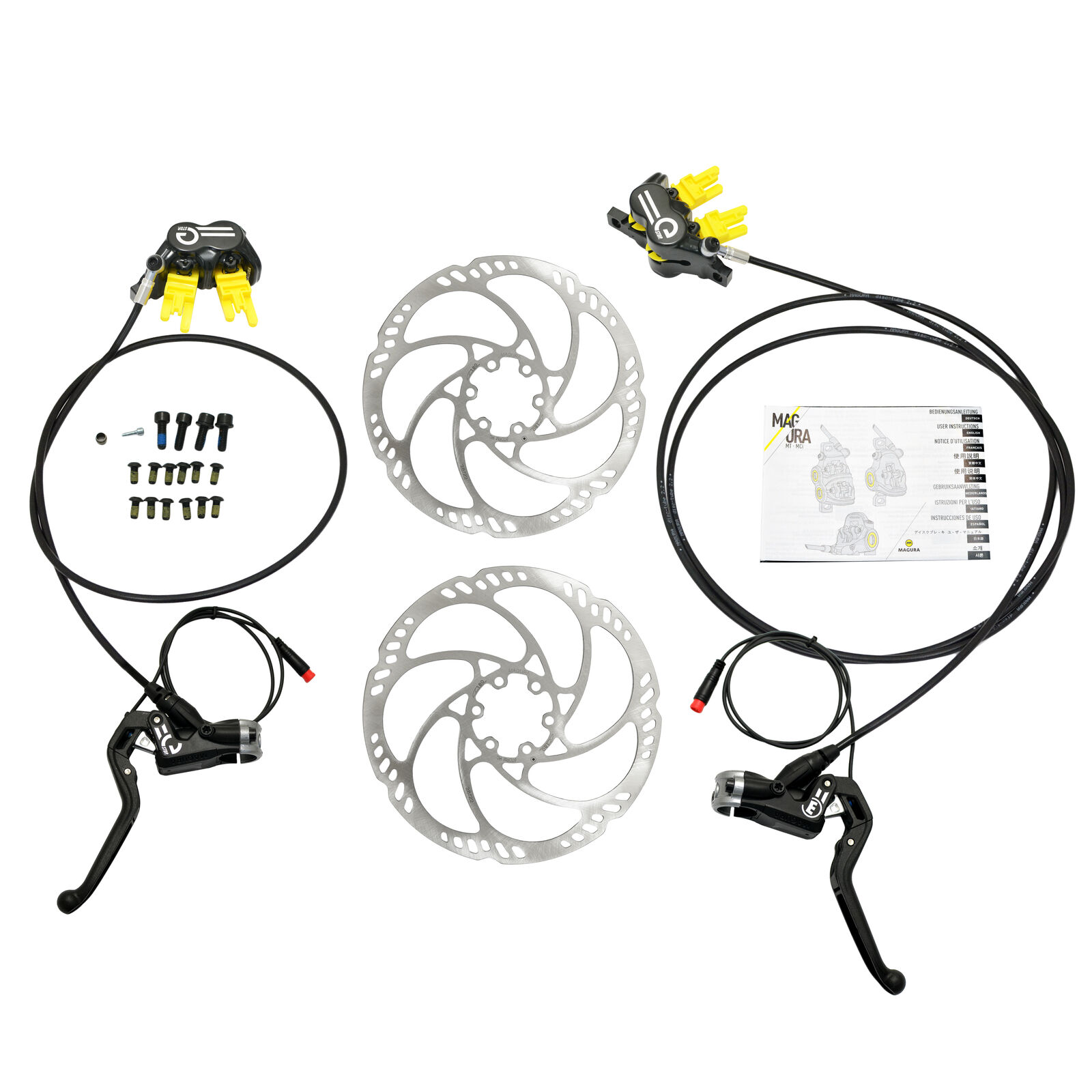 Magura MT5 eSTOP E-BIKE 4-Piston Hydraulic Disc Brake Set w/ 180mm