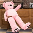 thumbnail image 5 of WOWMAX 6 Foot Giant Huge Life Size Teddy Bear Daney Cuddly Stuffed Plush Animals Teddy Bear Toy Doll for Birthday Christmas Pink 72 Inches, 5 of 5