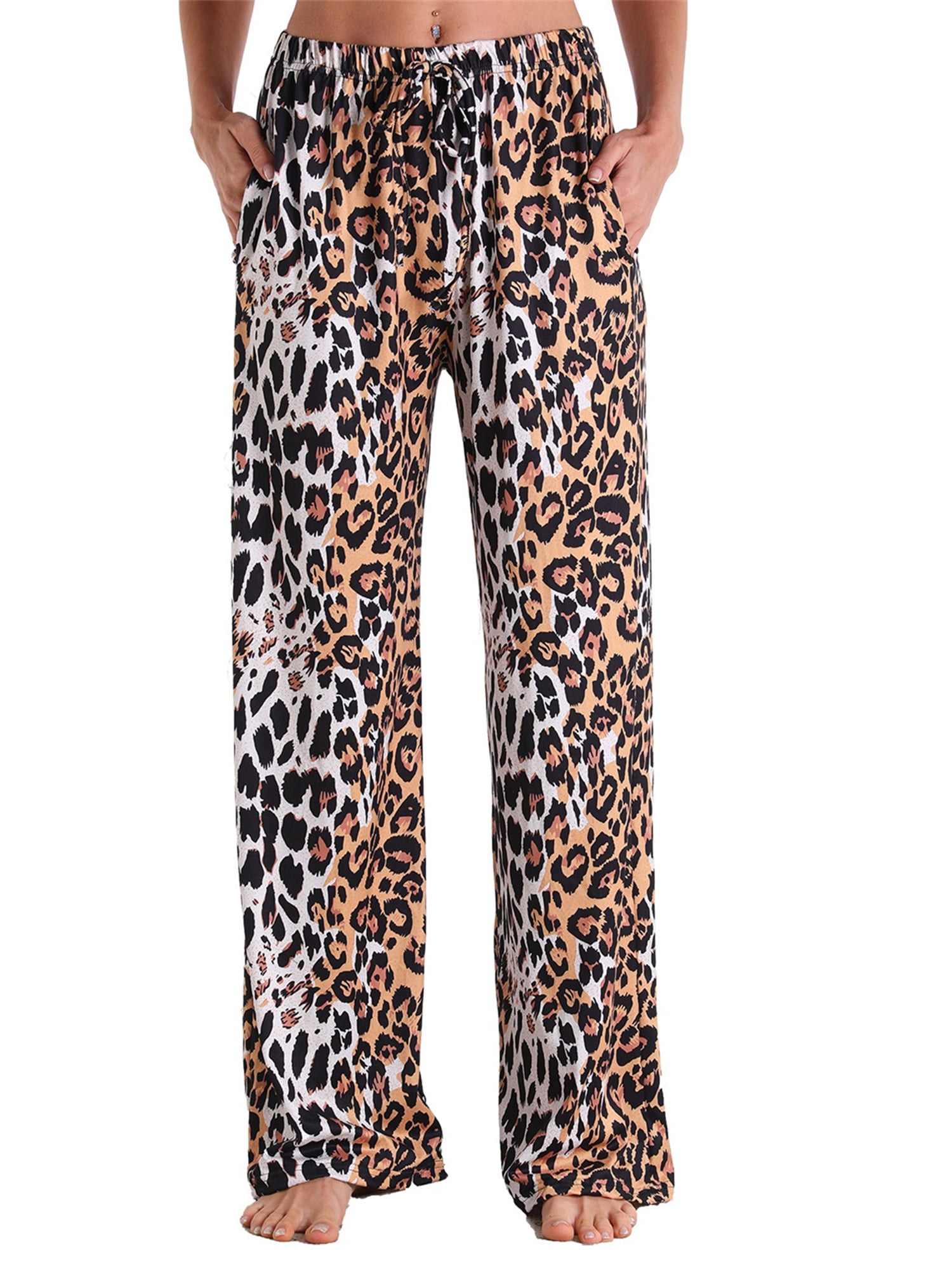 Details about   Leopard Print Loungewear Bottom