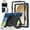 Blue/Black, variant on For Samsung Galaxy Tab A11 Plus 5G 2025/A9 Plus 5G/A9+ 2023 11 Inch with HD Screen Protector & Shoulder Strap,Heavy Duty Military,360°Rotating Stand Case for Kids