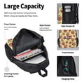 thumbnail image 4 of Naloa Apple Print Large Capacity Backpack Lunch Bag Pencil Case Combination 3 Piece Set for Student, 4 of 7
