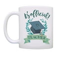thumbnail image 2 of It's Official Teacher Graduation Education School Student Grad 2 Pack Coffee Mugs Tea Cups White, 2 of 4