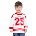 thumbnail image 2 of Wonder Nation Toddler Boys' Graphic Hockey Jersey with Long Sleeves, Sizes 12M-5T, 2 of 7
