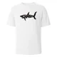 thumbnail image 4 of Camiseta con estampado de tiburón, 100 % algodón, camisetas de verano para hombres y mujeres, camisetas informales de gran tamaño, 4 of 5