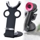 thumbnail image 5 of Advancent Soporte para secador de pelo de acero negro con almohadilla de goma Base grande Soporte para secador de pelo Soporte de montaje para Cocina y Comedor Advancent HA013598-00, 5 of 6