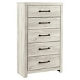 thumbnail image 2 of Signature Design by Ashley Cambeck 5 Drawer Chest in Whitewash, 2 of 6