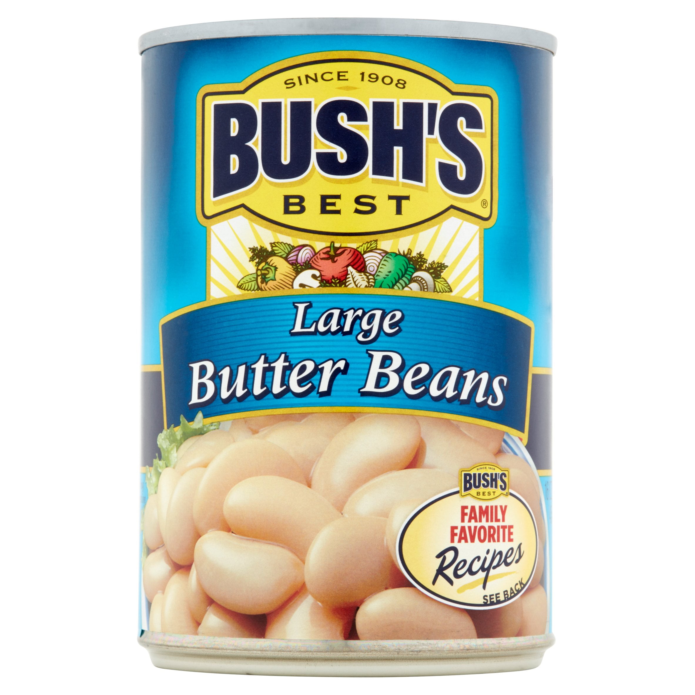 Bushs Best Large Butter Beans, 16 oz by Bush Brothers & Company