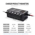 thumbnail image 3 of Cargador de batería de litio de 12v 14,6 v Lifepo4 12,8 v cargador de batería de fosfato de hierro y litio carga 20-100ah,EU Plug, 3 of 9