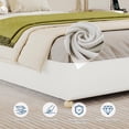 thumbnail image 5 of Garderth Twin Bed Frame,Full Size Low Bed Frame Without Headboard,Thick Fabric Upholstered Platform Bed Queen,King Size Bed Frame With Wood Legs,No Box Spring Needed,Easy Assembly, 5 of 8