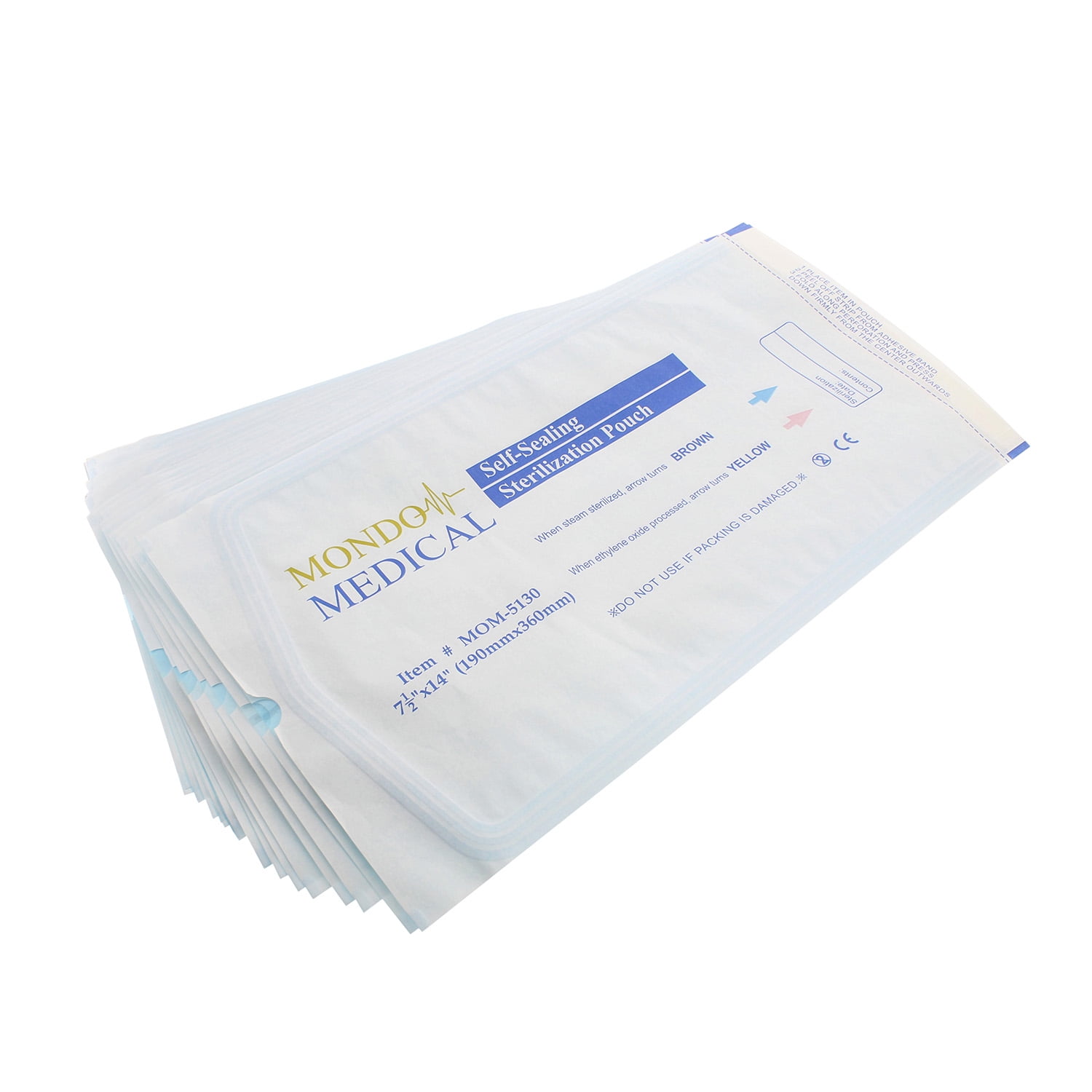 McKesson Sterilization Pouches - Self-Seal Medical Bags For Tools (8"x16", 200pk, 5 Packs Total)