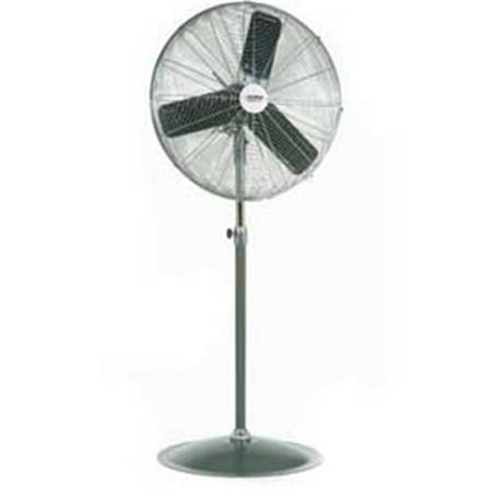 

Oscillating Pedestal Fan 24 in. Dia. 0.25 HP 7525CFM - Black Gray & Silver