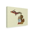 thumbnail image 2 of Trademark Fine Art 'Michigan State Map' Canvas Art by Lanre Adefioye, 2 of 3