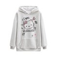 thumbnail image 5 of 2024 New Winter Sweatshirt hello kitty Loose Slimming Look Versatile Cute hello kitty Velvet Thickeneded Style, 5 of 5