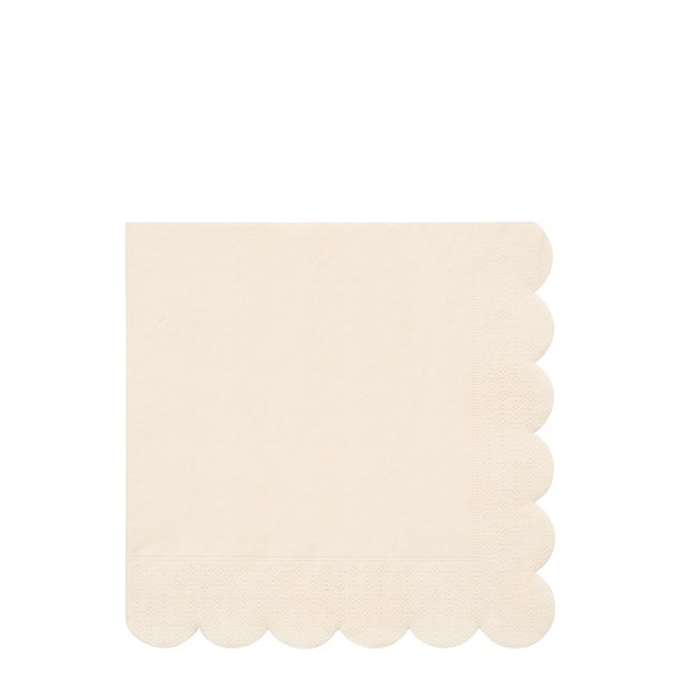 Meri Meri Cream Simply Eco Large Napkins, 20ct
