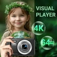 thumbnail image 4 of MARVUE Digital Camera 4K UHD 64MP 16X Digital Zoom Autofocus Compact Camera with 32GB SD Card, 4 of 8