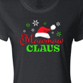 thumbnail image 4 of Inktastic Mawmaw Claus with Christmas Santa Hat and Snowflakes Women's T-Shirt, 4 of 5