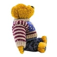 thumbnail image 2 of Boyds Bears Plush 10.00In Eddie Bean Bauer, Fabric, Patriotic Bean Filled Jointed 9119, 2 of 3