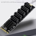 thumbnail image 3 of 2X M.2 NGFF B-Key SATA Change Tarjeta de Expansión de 5 Puertos Tarjeta de Expansión de 6Gbps Chipset JMB585, 3 of 6