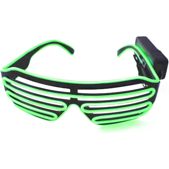 LINLIN LED Light Up Glasses, Neon Glasses Party LED Glasses Light up El Wire Neon Rave Glasses for Concert, Dance, Christmas Halloween Party