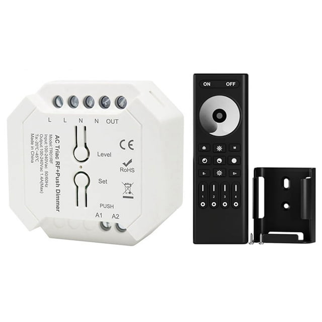 Variateur 2.4G RF Triac Contrôleur LED Variateur Intelligent Support Application Intelligente Télécommande RF AC100V-240V B