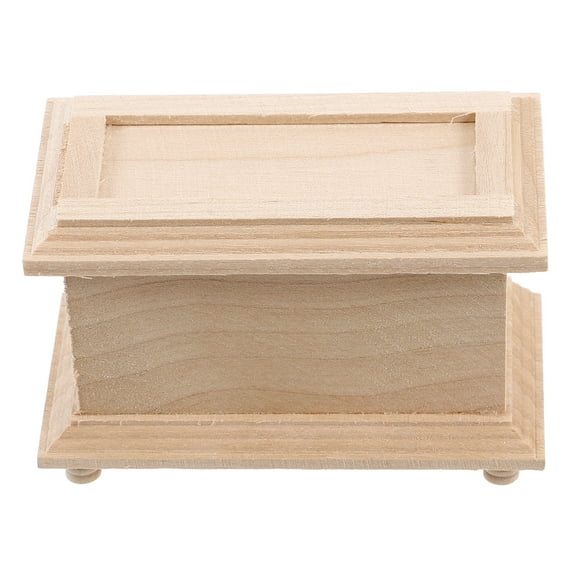 Dollhouse Furniture Doll House Chest Attic Ottoman Mini House Bathroom Cabinet Model 1:12 Scale Dollhouse Miniature Accessories