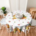 thumbnail image 6 of Thanksgiving Tablecloth Fall Leaf Pumpkin Tablecloth Washable Reused Round Tablecloth 60 Inch Holiday Party Dining Kitchen Table Decor, 6 of 6
