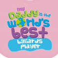 thumbnail image 4 of Inktastic Billiards Player Daddy Boys or Girls Baby Bib, 4 of 4