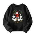 thumbnail image 4 of Birdeem Chandail à Capuchon de Noël pour Enfants, Manches Longues Imprimés Décontracté Ample Doublé Polaire Chaud Col Rond Tenue, 4 of 4