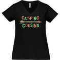 thumbnail image 3 of Inktastic Camping Cousins- arrow Women's Plus Size V-Neck T-Shirt, 3 of 5