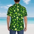 thumbnail image 6 of Bixox Men's Hawaiian Shirts Men's Happy St. Patrick's day Print Short-Sleeve Shirt-Medium, 6 of 8