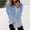 Sky Blue, variant on Hrsba Women's Oversized Casual Tops, Fall Tops for Women Gradient Print Round Neck Long Sleeve Sweatshirt with Side Slits Casual Women Casual Tops