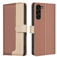 thumbnail image 2 of Flip Wallet Case for Samsung Galaxy S21, Luxury PU Leather Magnetic Folio Cover with RFID Blocking Credit Card Holder,Kickstand - TPU Shockproof TPU Inner Durable Protective Phone Case,Brown, 2 of 10