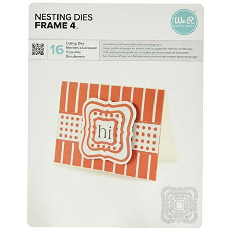 UPC: 0822431030919 | We R Memory Keepers Lifestyle Nesting Dies Frame 4 16 Dies