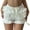 j-White21366, variant on Women Shorts Casual Solid Color Elastic Waist Ruffle Lace Trim Pumpkin Shorts Ladies Sexy Layered Fashion Bottoms Comfortable Breathable Soft Daily Shorts,White,S