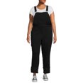 thumbnail image 5 of A3 Denim Women's Plus Size Stretch Denim Overalls with Cuffs, 5 of 7