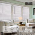 thumbnail image 3 of Lotus & Windoware Cordless 2" Faux Wood Room Darkening Horizontal Blind, 58" W x 60" L, Bright White, Smooth, 3 of 7