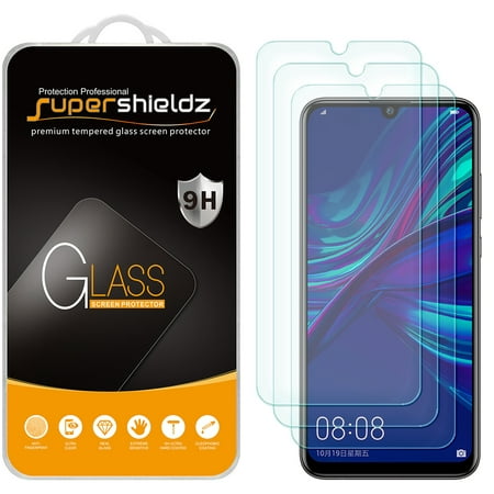 [3-Pack] Supershieldz for Huawei P Smart Plus (2019) Tempered Glass Screen Protector, Anti-Scratch, Anti-Fingerprint, Bubble