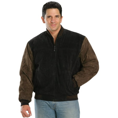 Via Spiga Leather Coat - USA Leather Classic Mens Black/Brown Leather Jacket