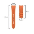 thumbnail image 5 of Dwitch Band for Galaxy Watch 4 40mm, Comfortable Luxury Leather-Textured Silicone Watch Band,Orange, 5 of 6