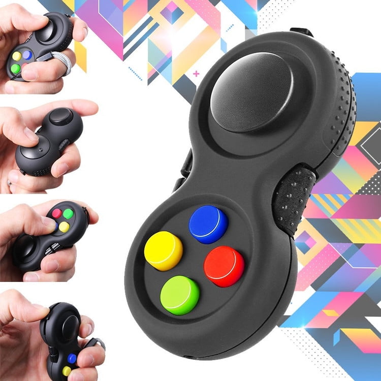 Black Gaming Fidget Controller Perfect for Stress Relief 