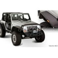 thumbnail image 3 of Fits 2007-2018 Jeep Wrangler JK Bushwacker Fender Flare 10919-07 Flat; 9-1/2 Inch Front/4-3/4 Inch Rear Tire Coverage; Matte Black; Dura-Flex 2000 TPO Textured Plastic; 4-1/2 Inch Flare Height, 3 of 6