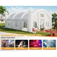 thumbnail image 5 of Jocisland 30x20x13 ft Large Inflatable Wedding Tent, 210D Oxford Fabric Heavy Duty Party Tent with 2 Roll-Up Doors & 8 Sand Bags, Gazebo Event House for Wedding Birthday Backyard Party, White, 5 of 10