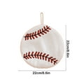 thumbnail image 3 of Toalla de mano colgante | Forro polar absorbente grueso de tres capas | Diseño deportivo | Tejido suave de secado rápido | Toalla deportiva multiusos para cocina, baño y deportes | Regalo id, 3 of 5
